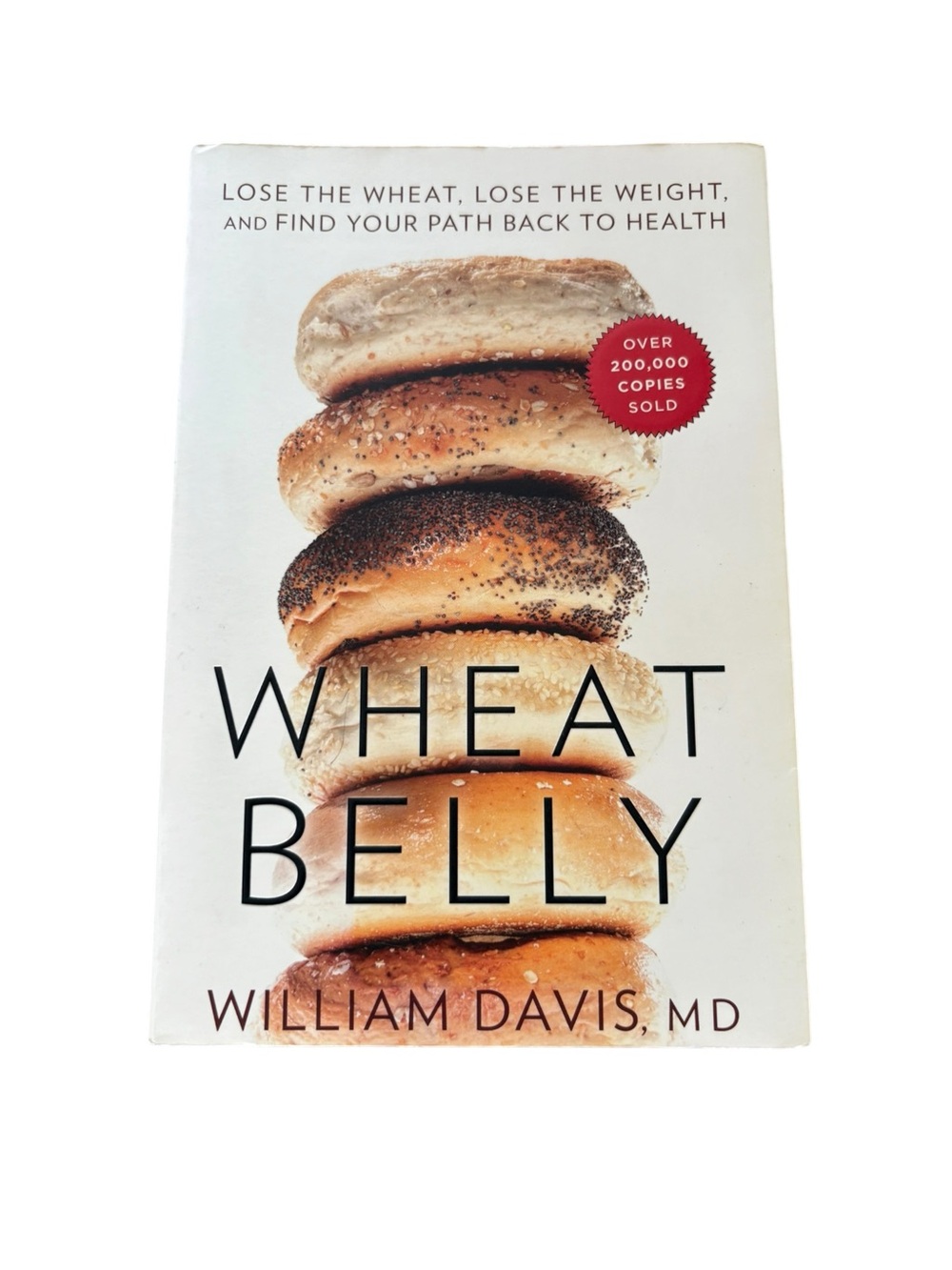 3/$20 William Davis Wheat Belly Book - White Cover